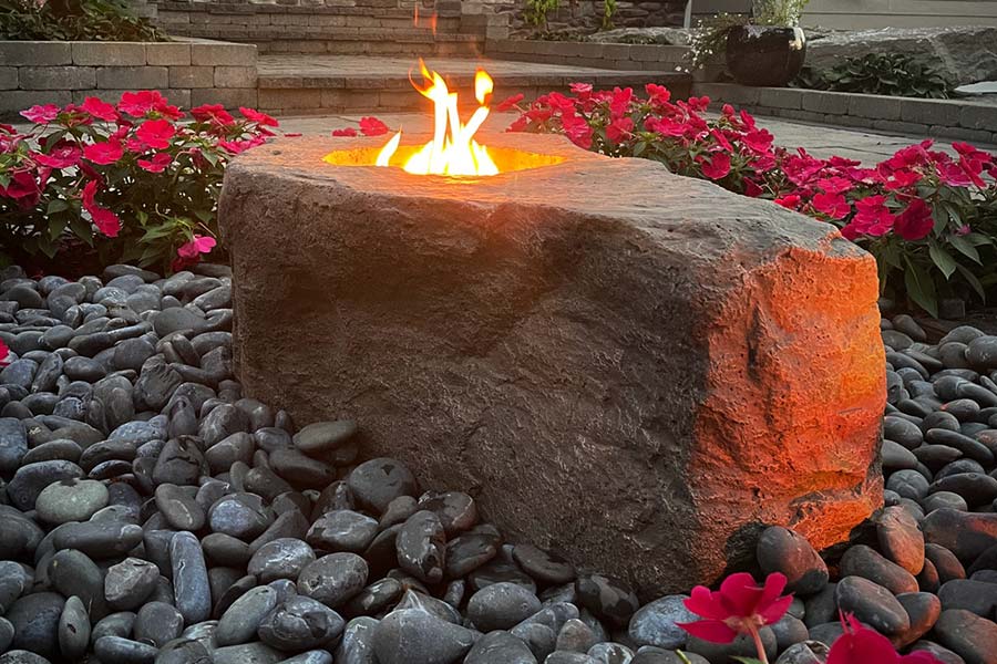 Faux-Fire-Stone-with-Propane-Burner-Kit